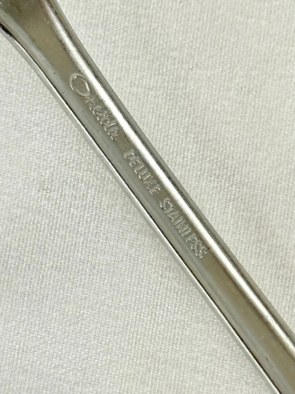 Vintage Oneida Independence Deluxe Stainless Serving Spoon and Meat Fork